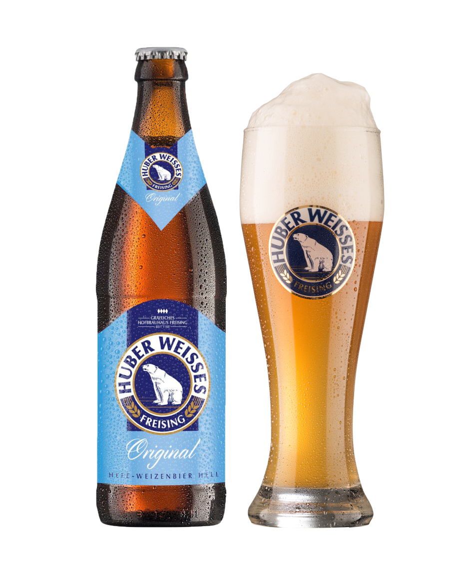 Bia HUBER WEISSES ORIGINAL - bia lúa mì nguyên chất ( bia đục )